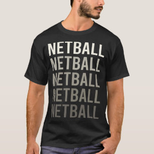 T-shirt Netball blanc dégradé