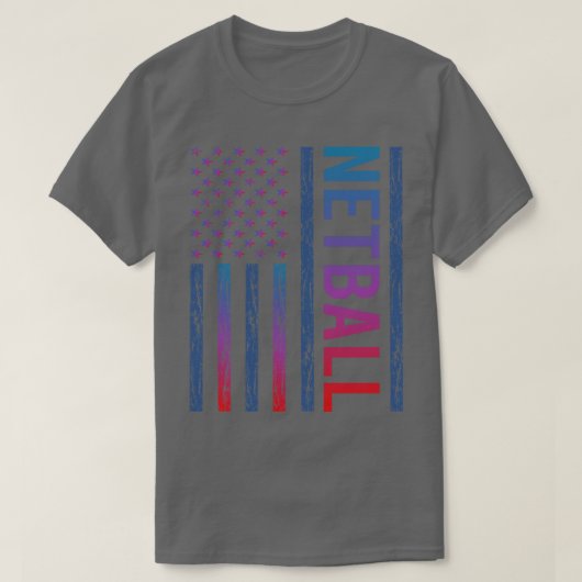 T-shirt Netball indicateur de dégradé (Design devant)