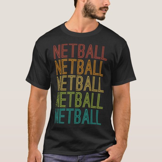 T-shirt Netball Vintage (Devant)