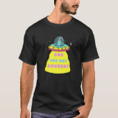 T-shirt N'Êtes-Vous Pas Amusé Alien Sci Fi UFO Dangling Té (Devant)