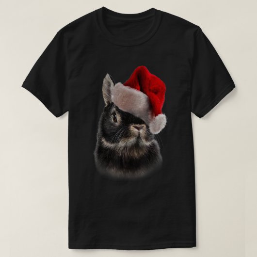 T-shirt Netherland nain lapin Noël Santa Hat Bunny (Design devant)