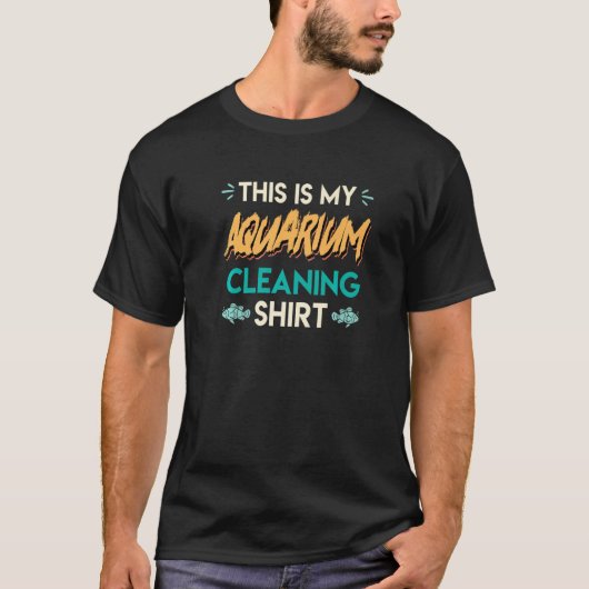 T-shirt Nettoyage d'aquarium (Devant)