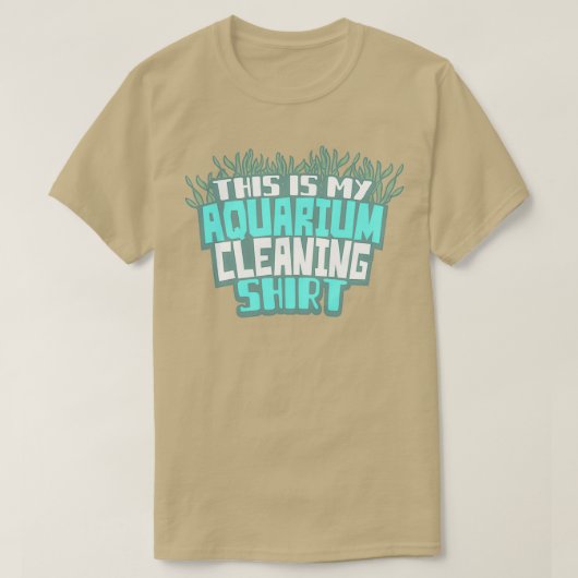 T-shirt Nettoyage d'aquarium (Design devant)