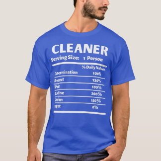 T-shirt Nettoyage de la nutrition de nouveauté Motivation 