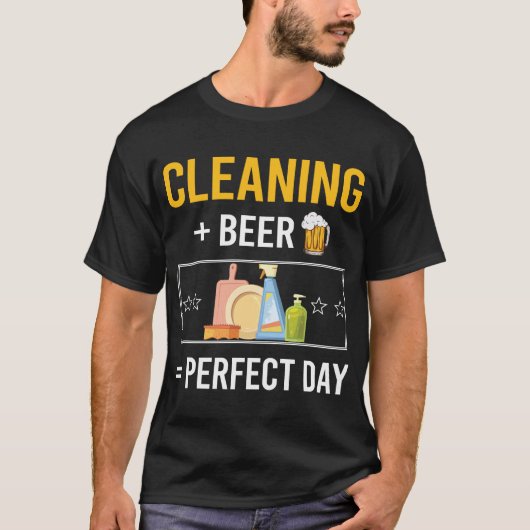 T-shirt Nettoyage du jour de la bière (Devant)