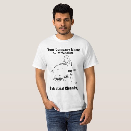 T-shirt Nettoyage Industriel (Devant entier)