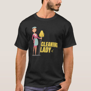 T-shirt Nettoyage Lady Aide domestique Nettoyage Salle de