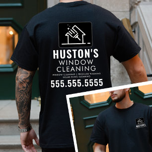 T-shirt Nettoyage professionnel Logo Nettoyage de fenêtre