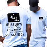 T-shirt Nettoyage professionnel Logo Nettoyage de fenêtre<br><div class="desc">Améliorez le professionnalisme de votre entreprise de nettoyage grâce à notre T-Shirt nettoyant Logo Nettoyage Professionnel sur mesure. Cette chemise de haute qualité est conçue pour répondre aux exigences de l'industrie du nettoyage, alliant durabilité et design moderne et élégant. La chemise est dotée d'un logo pour le lavage de l'électricité,...</div>