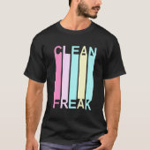 T-shirt Nettoyer Freak Nettoyant Lady Ocd Retro (Devant)