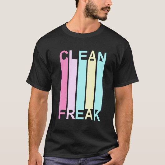 T-shirt Nettoyer Freak Nettoyant Lady Ocd Retro (Devant)