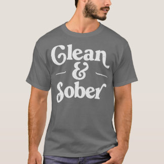 T-shirt Nettoyer Sober Retro Sobriety Cadeau Design