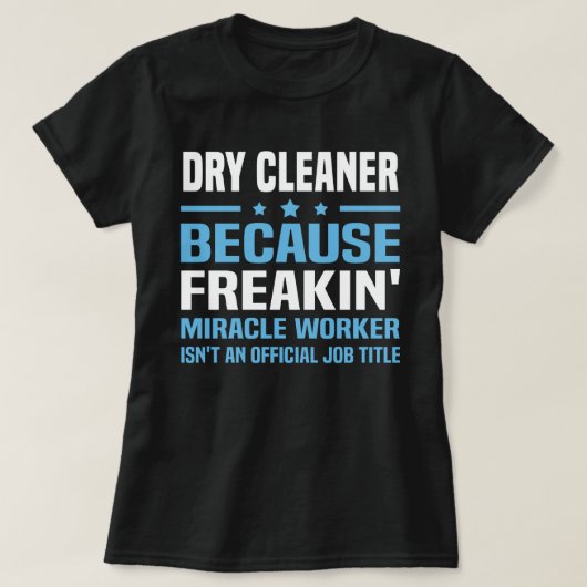 T-shirt Nettoyeur à sec (Design devant)