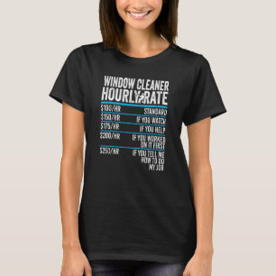 T-shirt Nettoyeur de vitres à l'heure