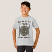 T-shirt Nettoyez le club de plat (Devant entier)