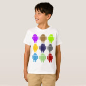 T-shirt Neuf insecte Droids (humour multiple androïde de (Devant entier)