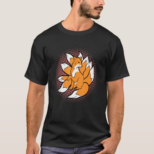 T-shirt Neuf Kitsune Japonais Fox Kami Inari Pour Gi (Devant)