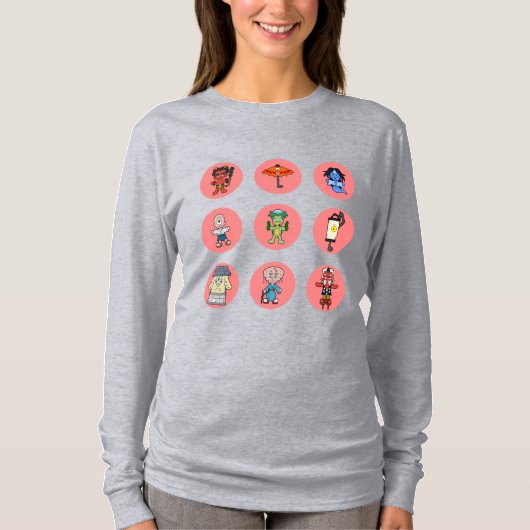 T-shirt Neuf monstres japonais Yokai (Devant)