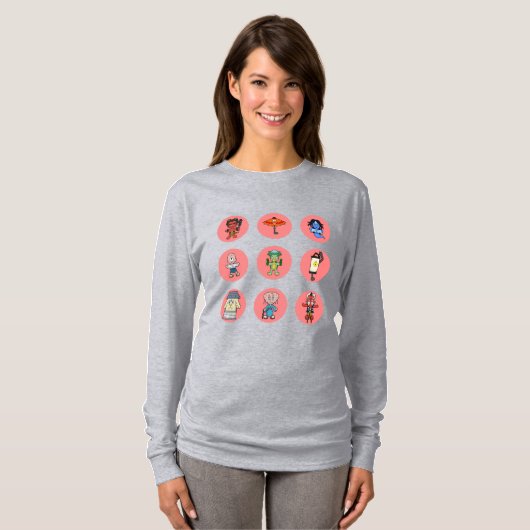 T-shirt Neuf monstres japonais Yokai (Devant entier)