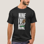 T-shirt Neuf Quatre Neuf 949 Indicatif Régional Californie (Devant)