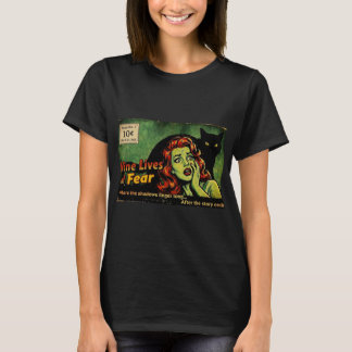 T-shirt Neuf Vies de Peur – Numéro 1 Affiche d'Horreur Rét