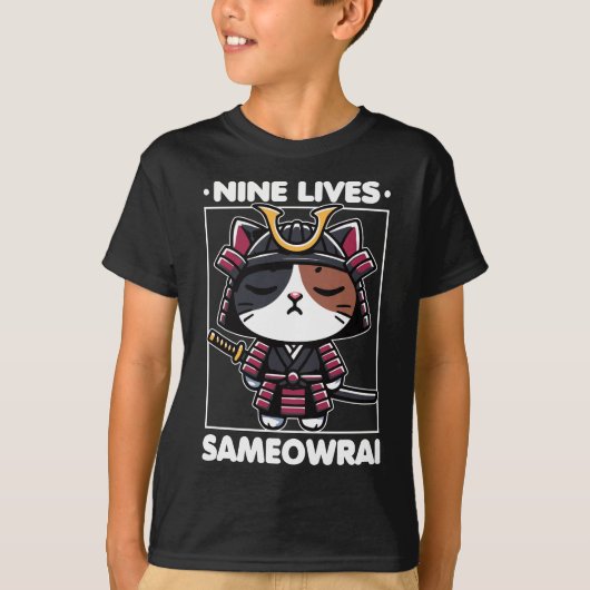 T-shirt Neuf Vit Sameowrai Chat Pun (Devant)