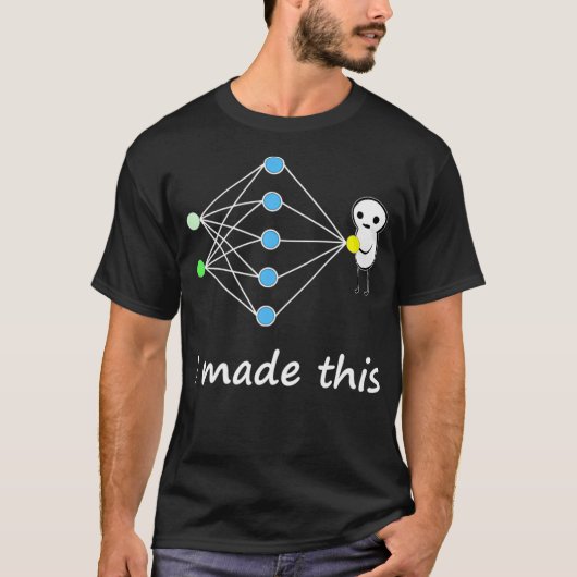 T-shirt Neural Network Machine Learning Funny Meme Premium (Devant)