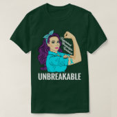 T-shirt Neuralgie Trigeminal Guerrier Conscience indestruc (Design devant)