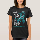 T-shirt Neuralgie Trigeminal Son combat est mon combat (Devant)