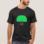 T-shirt Neuralink Green Brain Machine Interface Science (Devant)