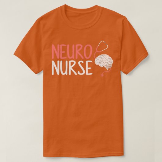 T-shirt Neuro Neurologie infirmière neuroscience du cervea (Design devant)