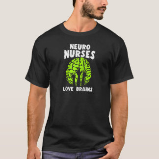 T-shirt Neuro Nurse Love Cerveaux Lazy Halloween Costume a