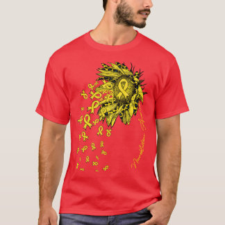 T-shirt Neuroblastoma Sensibilisation Tournesol fleurs de