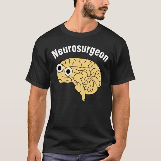 T-shirt Neurochirurgien Cerveau (Devant)