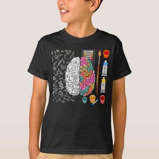 T-shirt Neurochirurgien du cerveau coloré Artiste scientif (Devant)