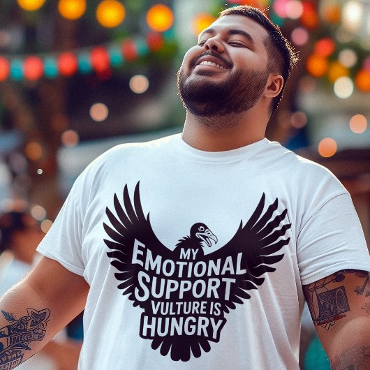 T-shirt Neurodivergence Humor Emotional Support Vulture 