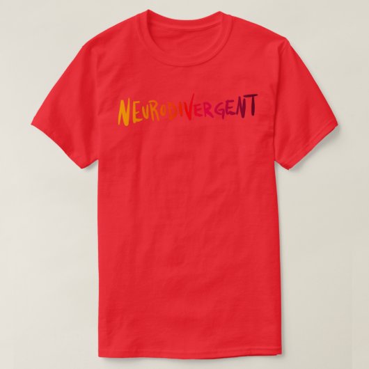 T-shirt Neurodivergent (Design devant)