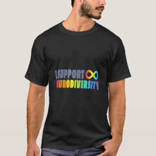T-shirt Neurodivers Neurodivergence accepté Je soutiens la