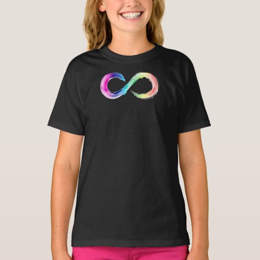 T-shirt Neurodiversité arc-en-ciel (Devant)