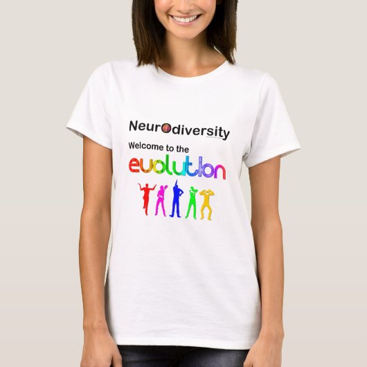 T-shirt Neurodiversité Bienvenue dans l'Évolution (Devant)