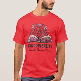 T-shirt Neurodiversité célèbre le spectre Cerveau Autisme