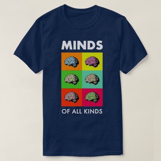 T-shirt Neurodiversité Cerveau TDAH Sensibilisation sur l' (Design devant)