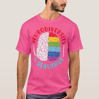T-shirt Neurodiversité Cerveau TDAH Sensibilisation sur l'
