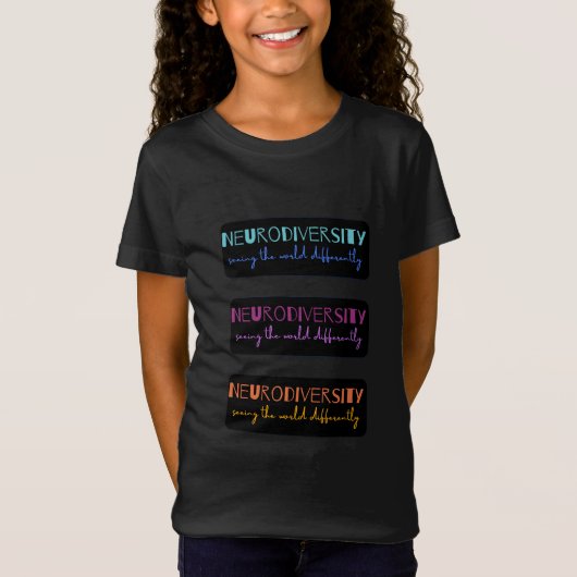T-Shirt Neurodiversité colorée (Devant)