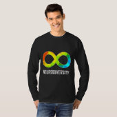 T-shirt Neurodiversité Infinité Autisme et appréciation (Devant entier)