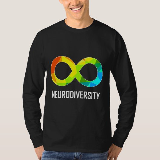 T-shirt Neurodiversité Infinité Autisme et appréciation (Devant)