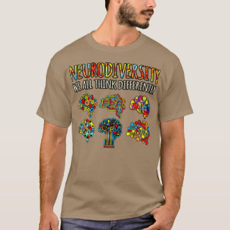 T-shirt Neurodiversité Penser différemment TDAH Sensibilis