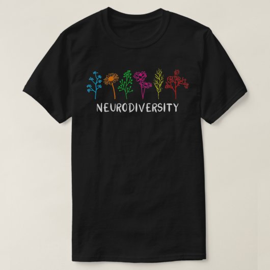 T-shirt Neurodiversité pour Dysleia ADHD Autisme ASD  (Design devant)