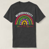 T-shirt Neurodiversité spectre autiste DMPS TDAH arc-en-ci (Design devant)