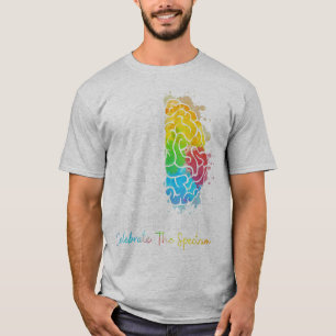 T-shirt Neurodiversité spectre autiste DMPS TDAH arc-en-ci